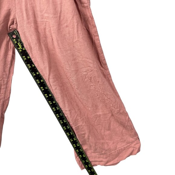 Abercrombie & Fitch Women's Crinkle Textured Pull-On Pants Elastic Waist Rust XS - Picture 6 of 8